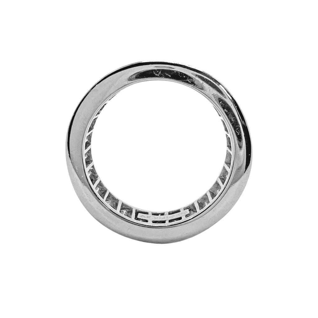 Platinum and 5.03ctw Emerald Cut Diamond Eternity Band Ring