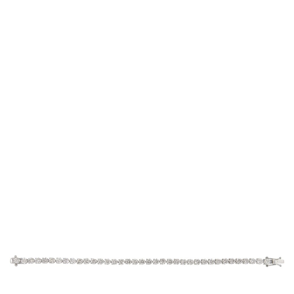 White Gold and 10.85ctw Diamond Tennis Bracelet