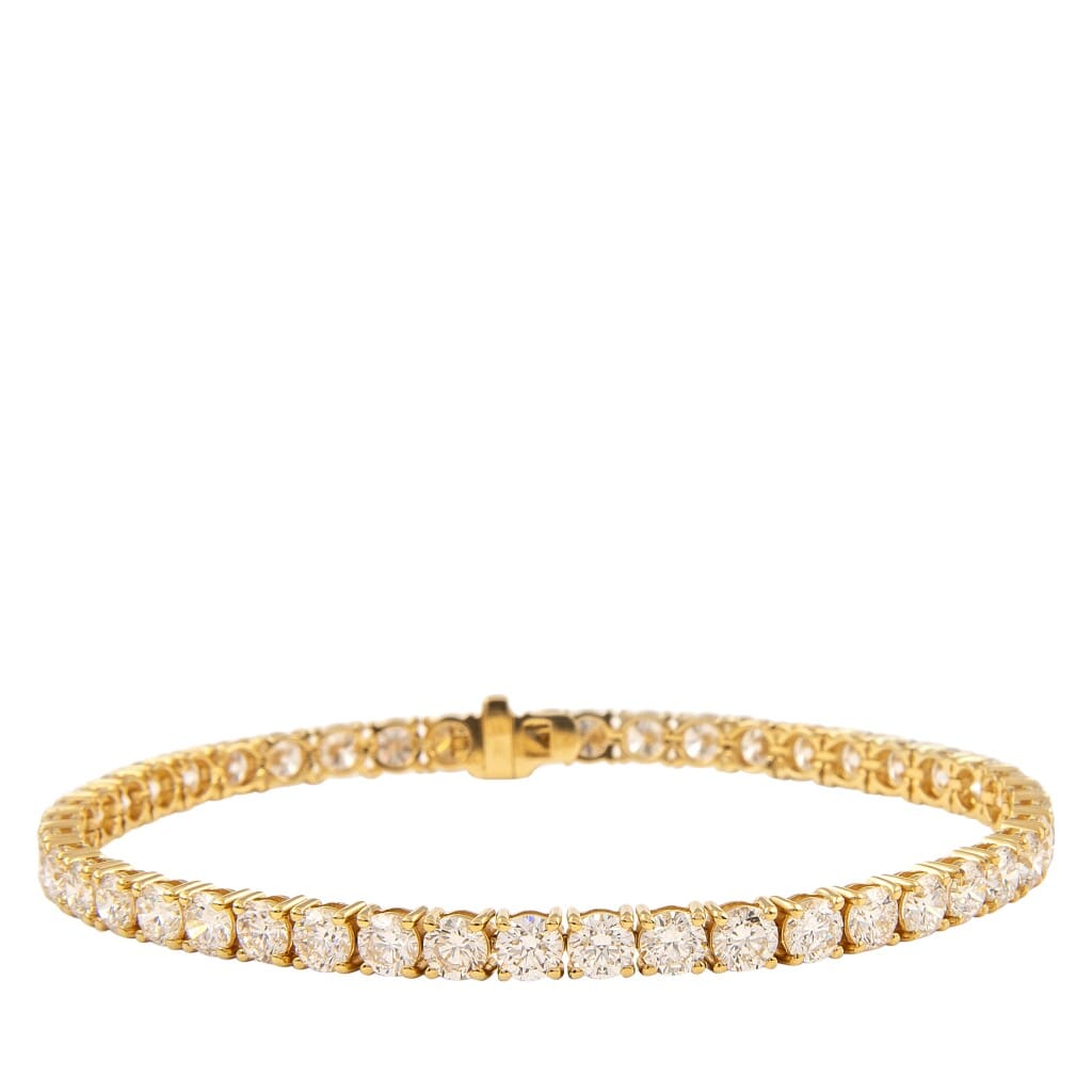 Gold and 9.50ctw Diamond Tennis Bracelet