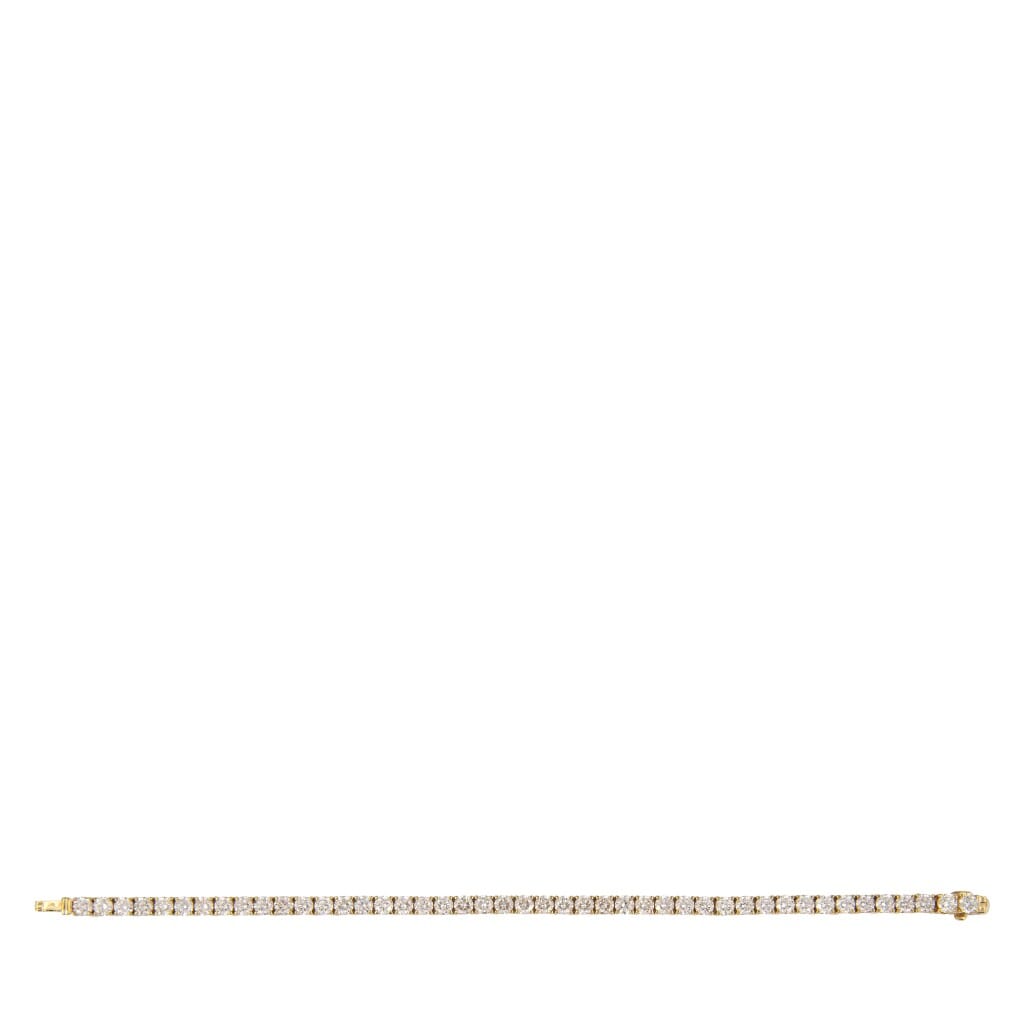 Gold and 9.50ctw Diamond Tennis Bracelet