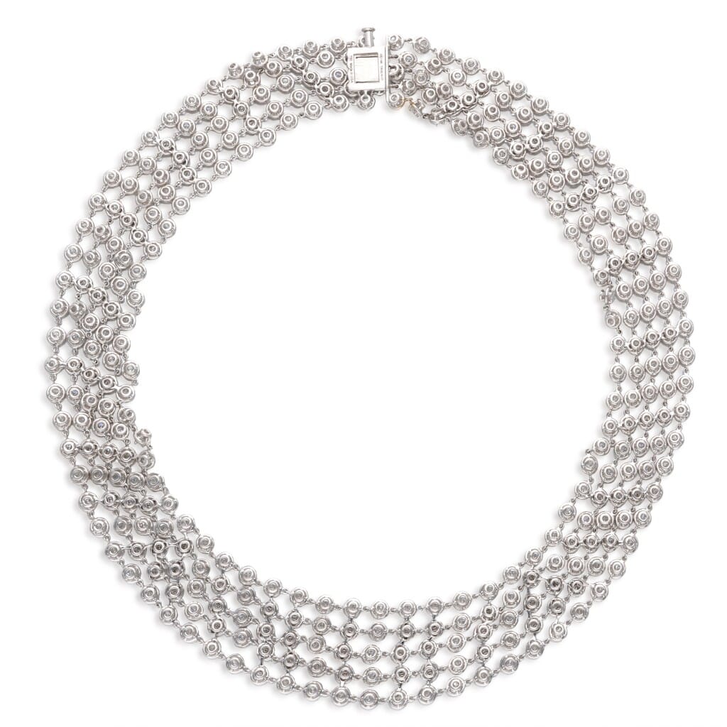 White Gold and 60.20ct Diamond Parure