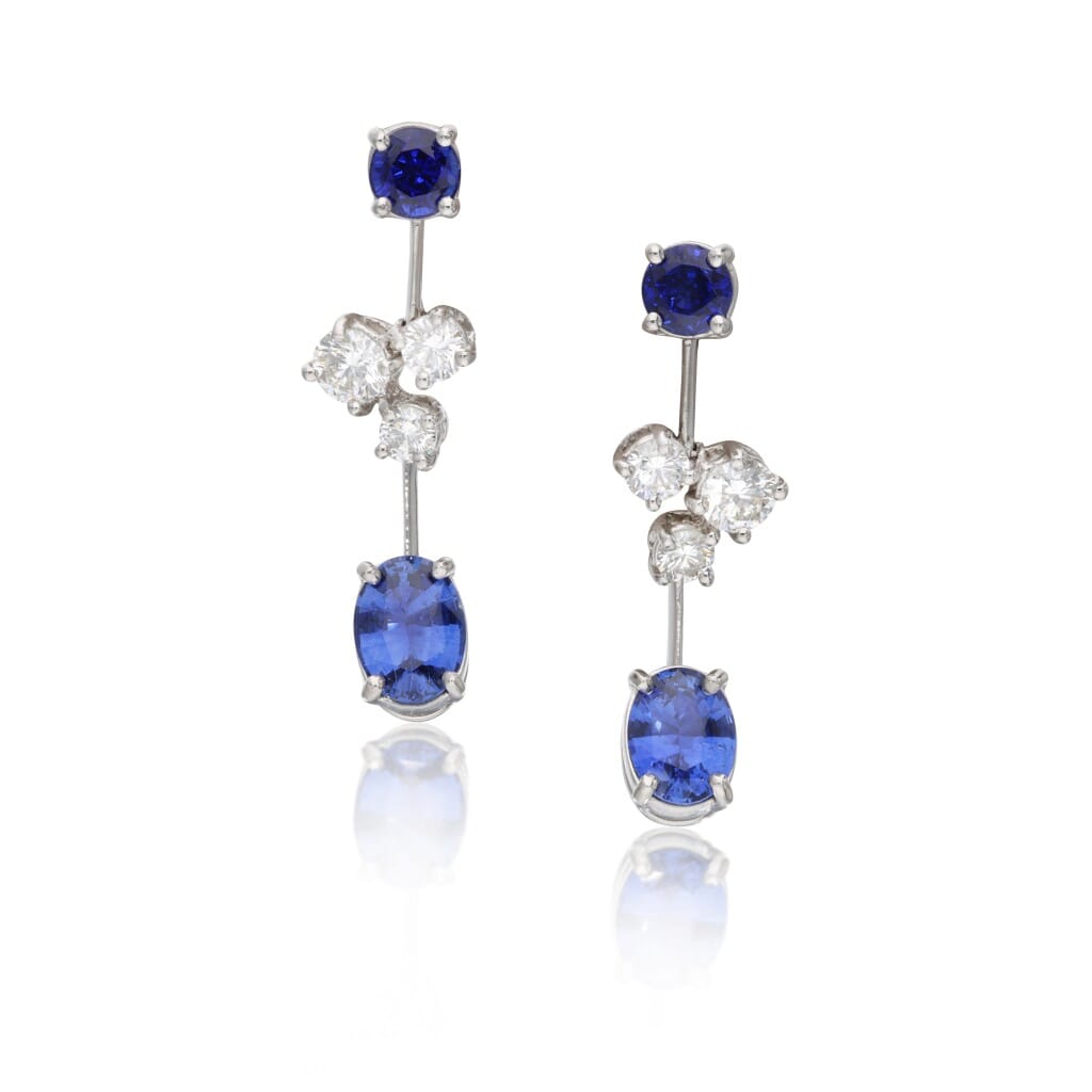 Platinum, Sapphires and Diamond Parure