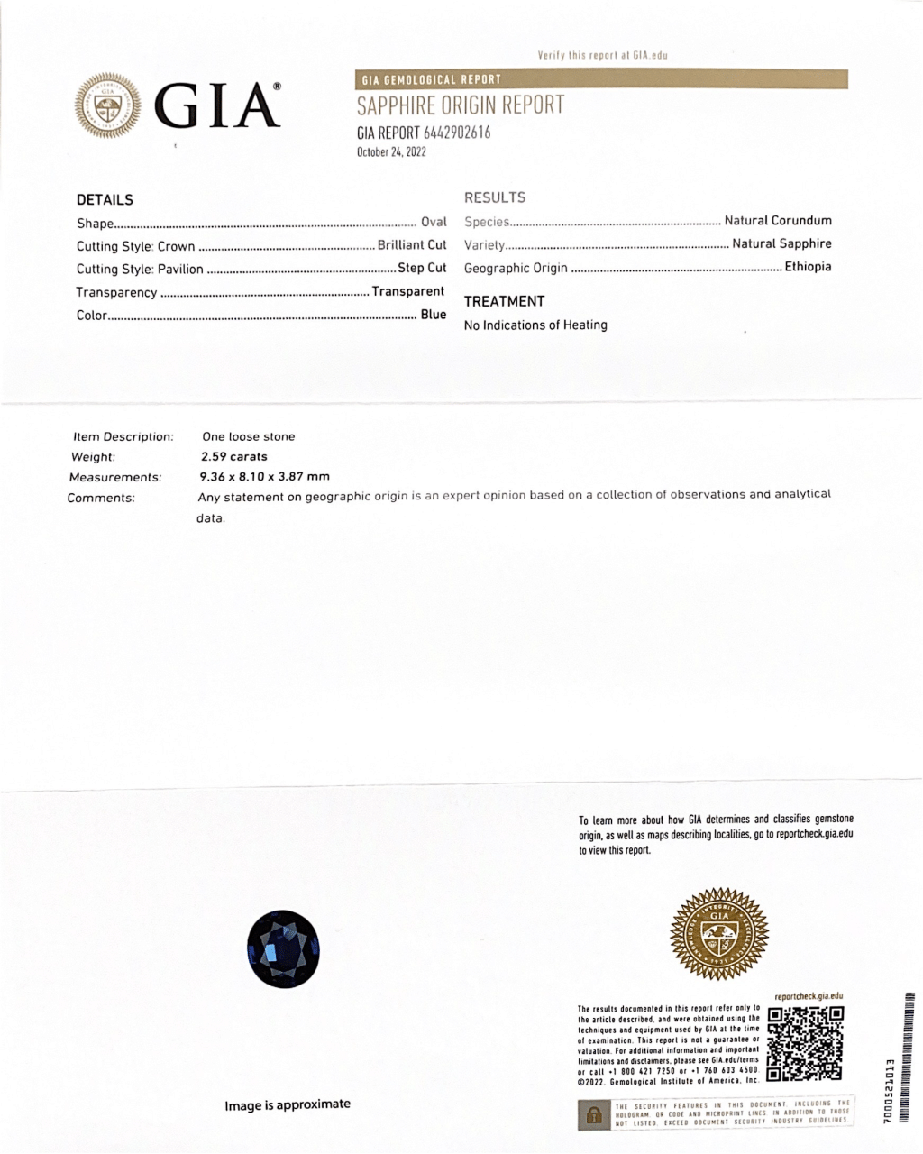 White Gold, 2.59ct Sapphire and Diamond Ring