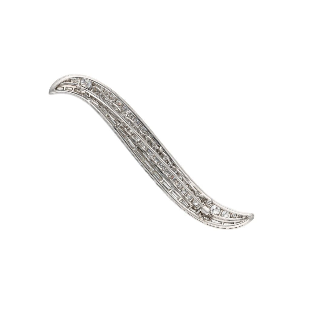 Platinum and Diamond Brooch