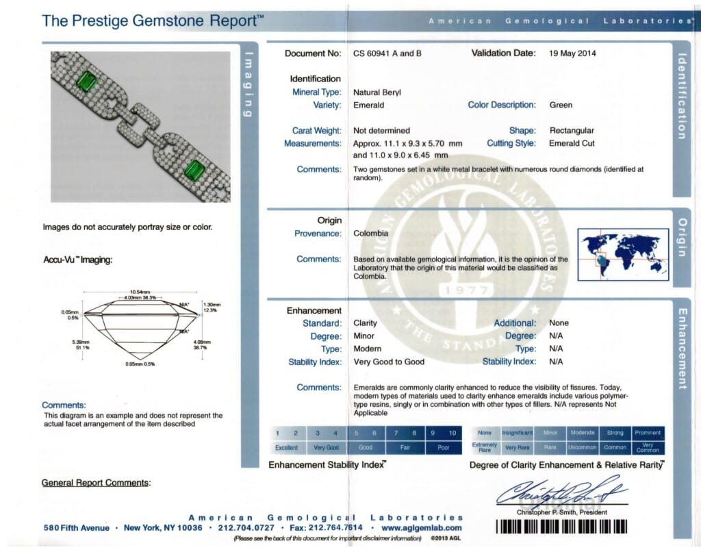 Platinum, Colombian Emerald and Diamond Bracelet