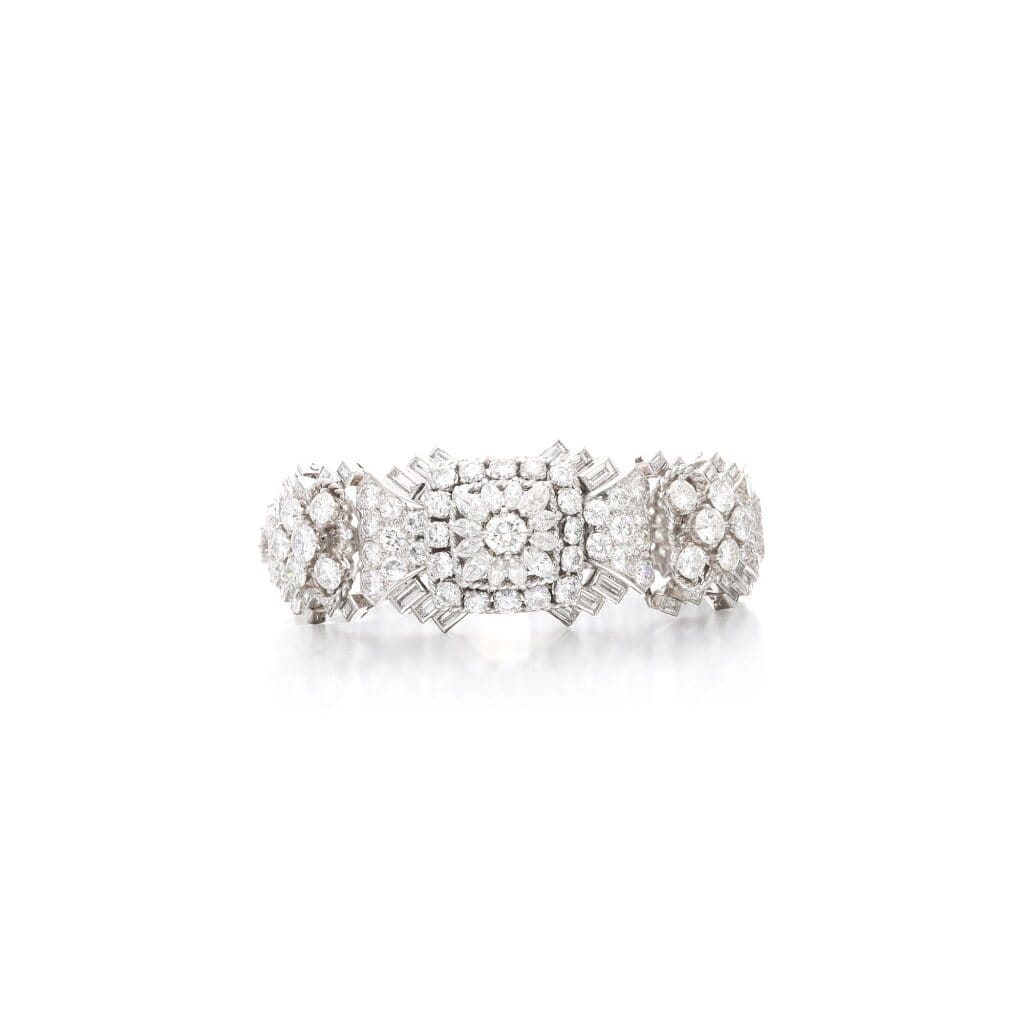 Platinum, White Gold and Diamond Bracelet