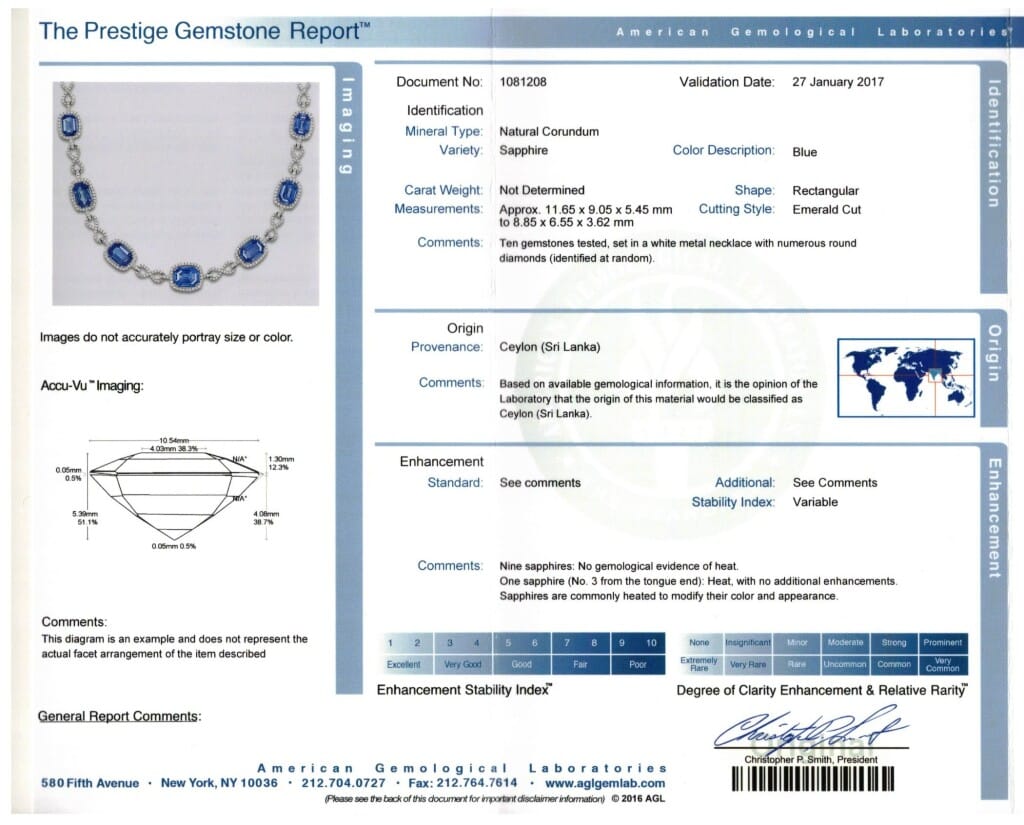 Platinum, Ceylon Sapphire and Diamond Necklace