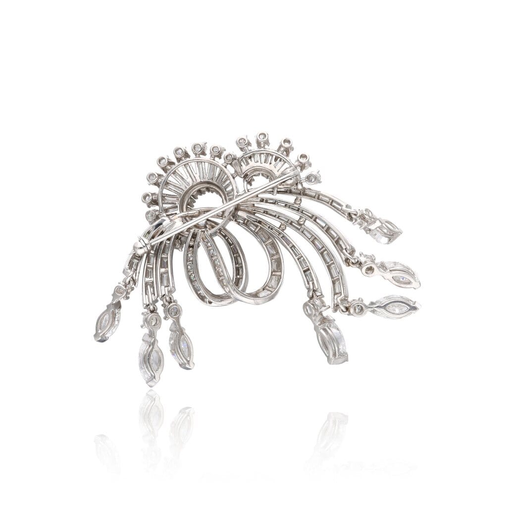 Platinum and Diamond Brooch
