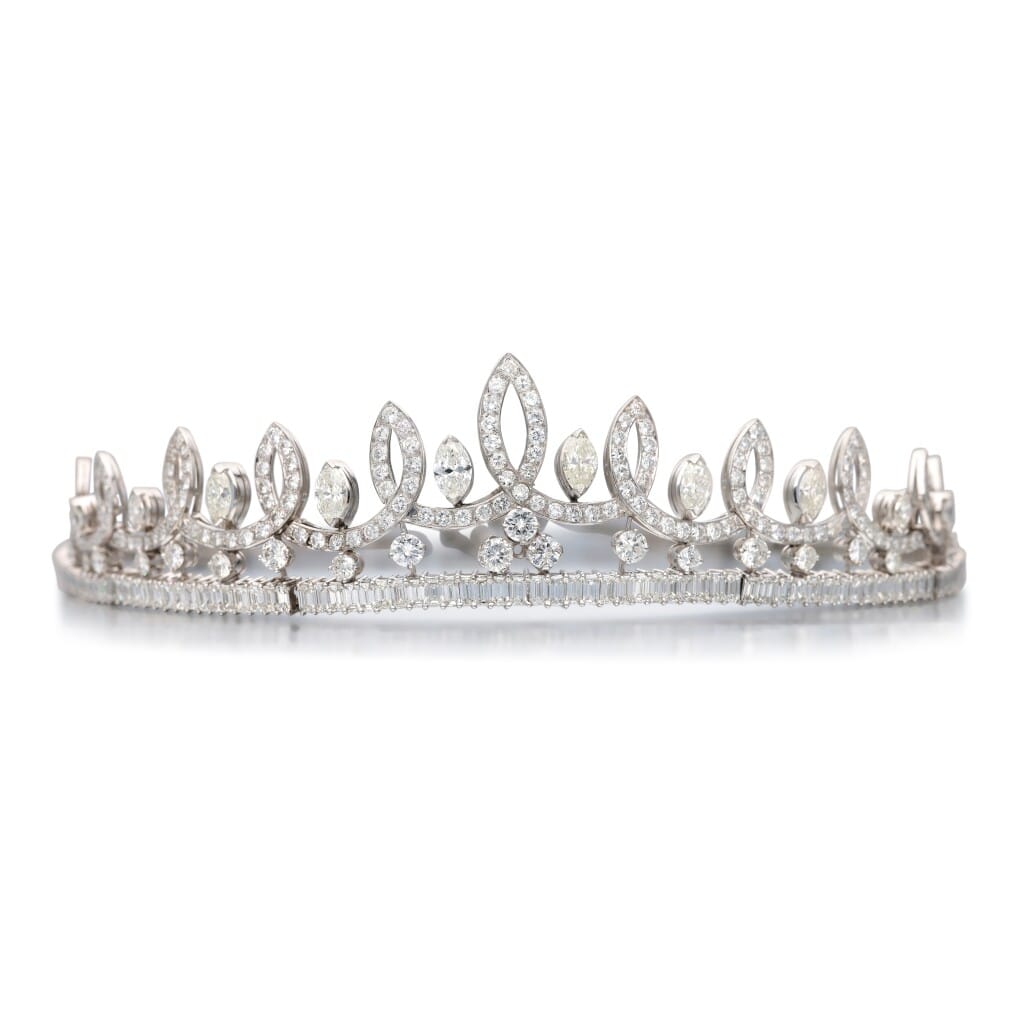 White Gold and Diamond Tiara