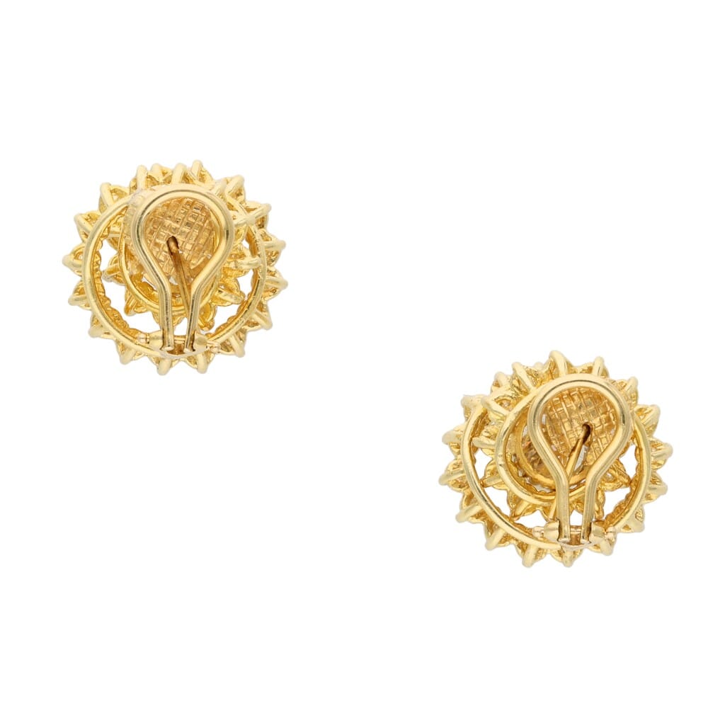 Gold and Diamond Earclips