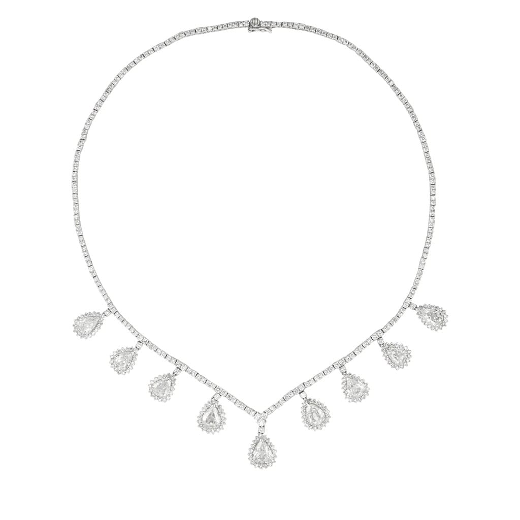 White Gold and Diamond Necklace