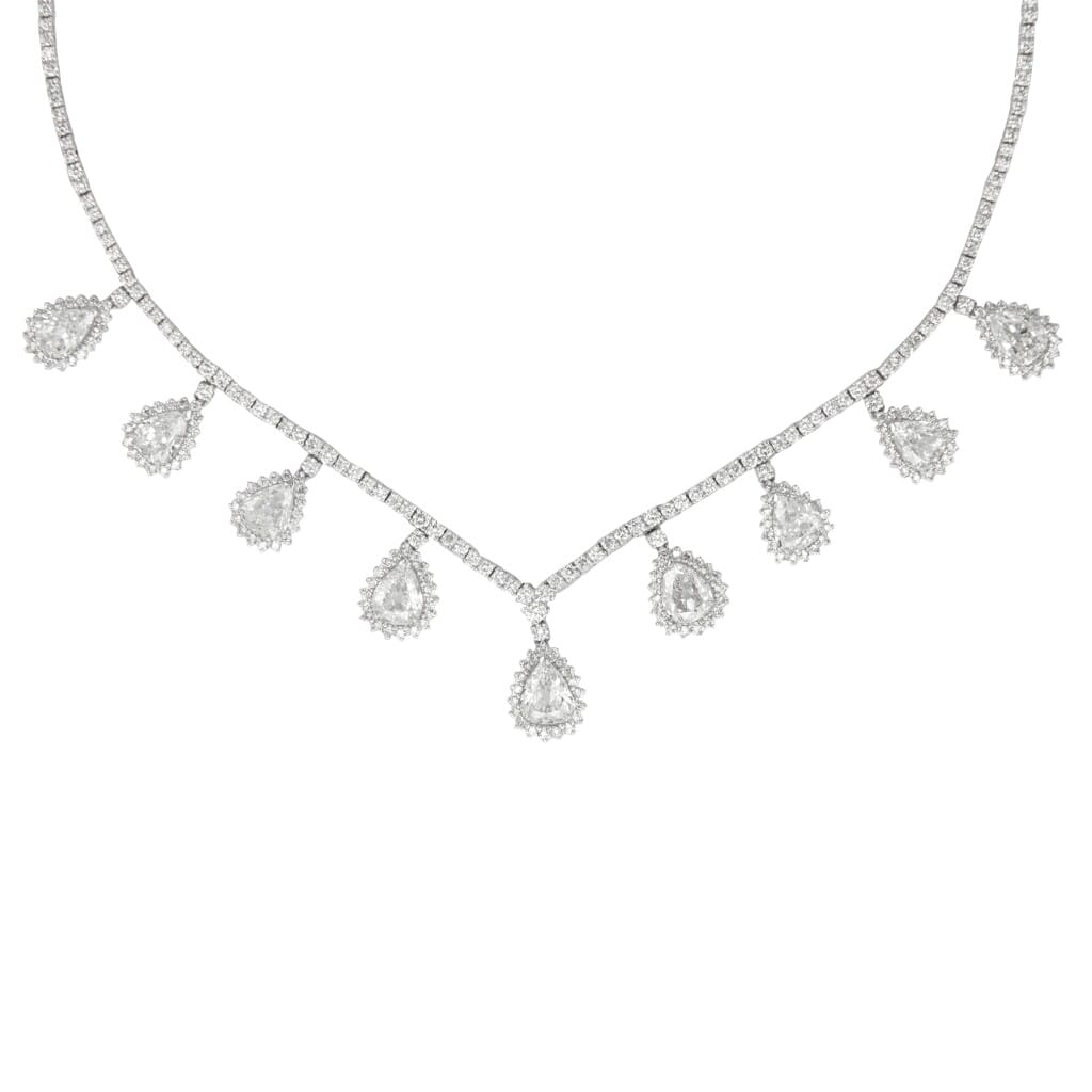 White Gold and Diamond Necklace