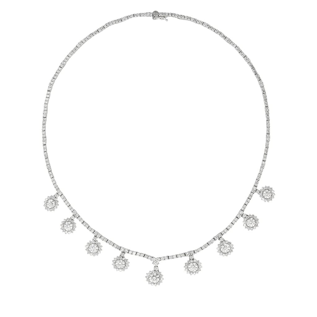 White Gold and Diamond Necklace