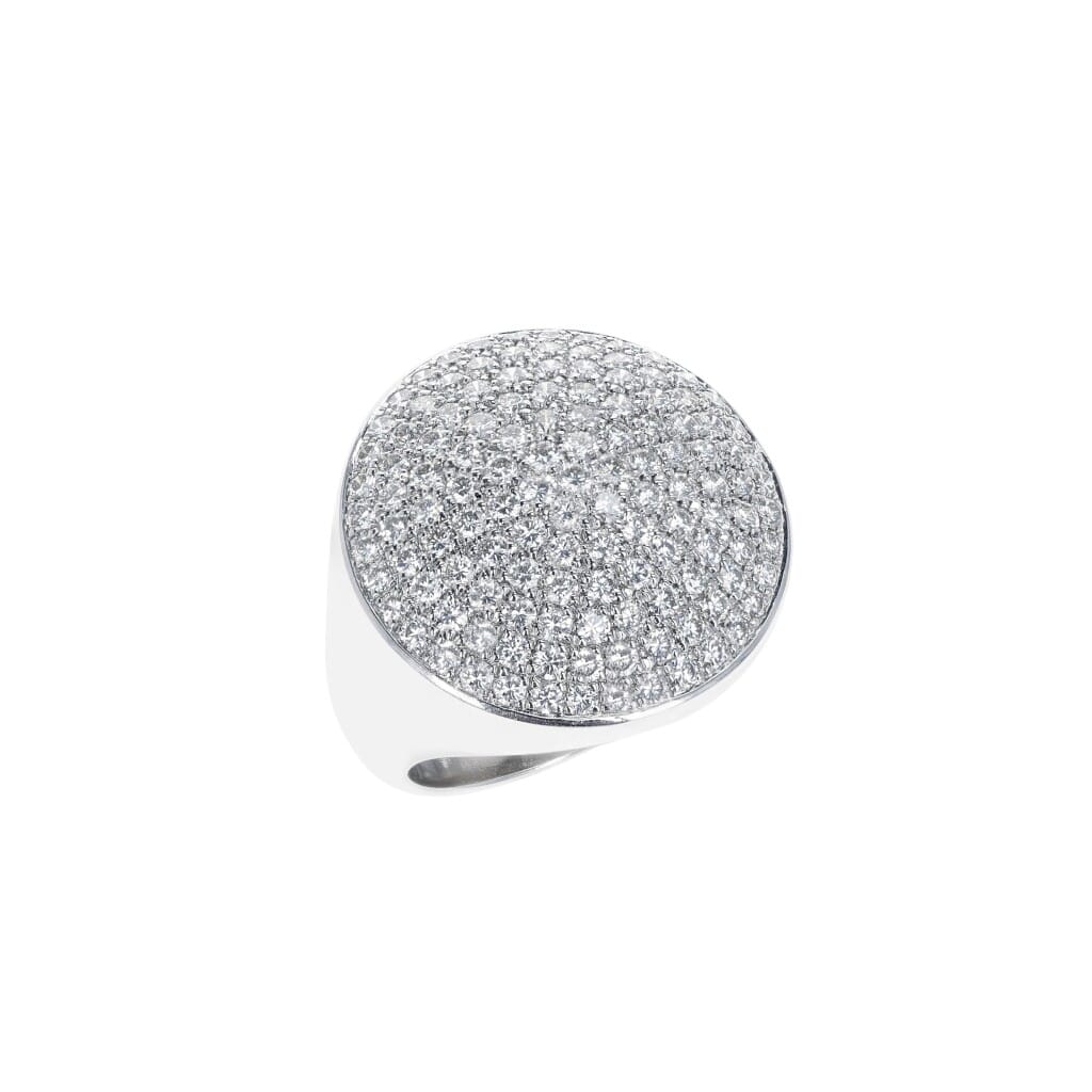 White Gold and Diamond Ring