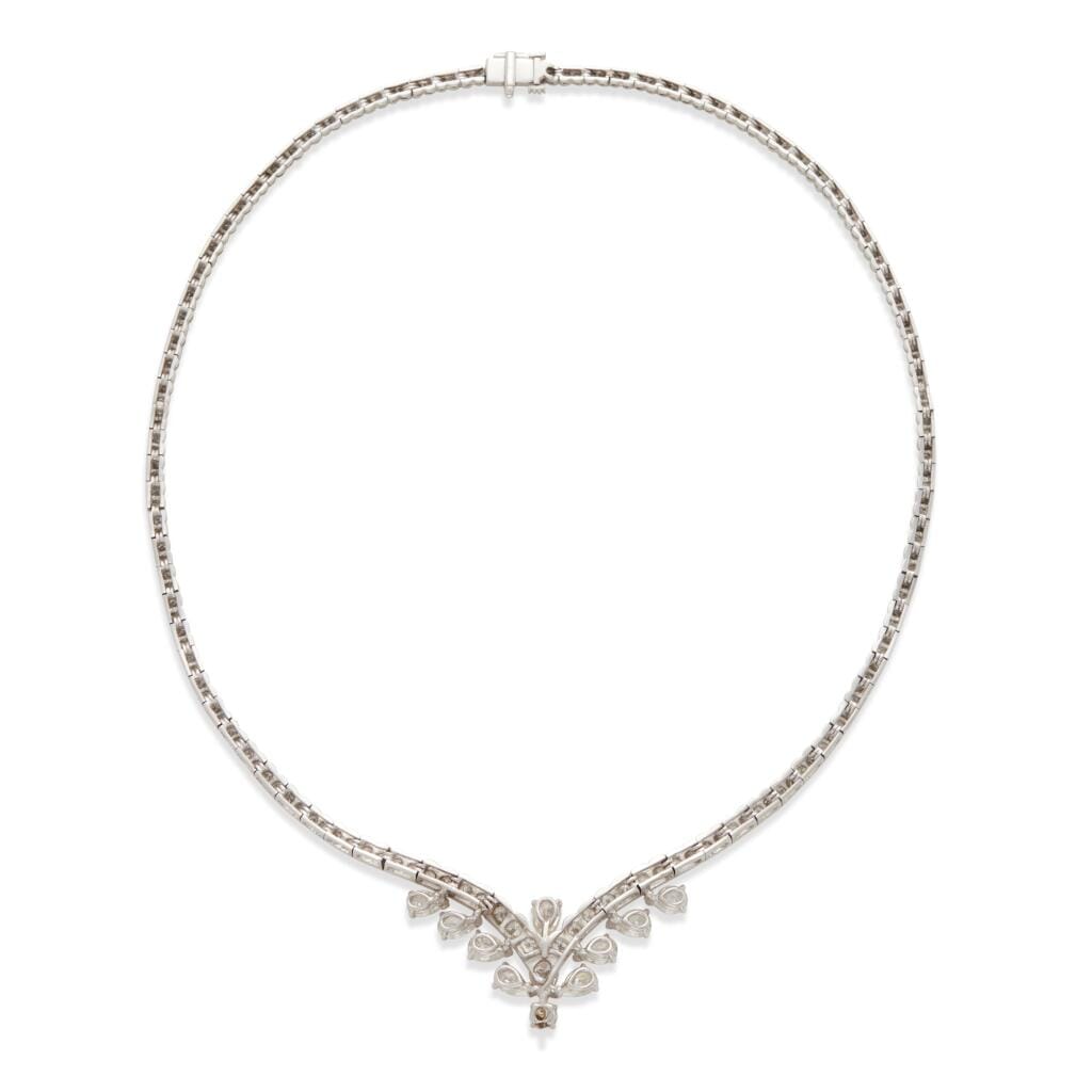White Gold and Diamond Collar Necklace