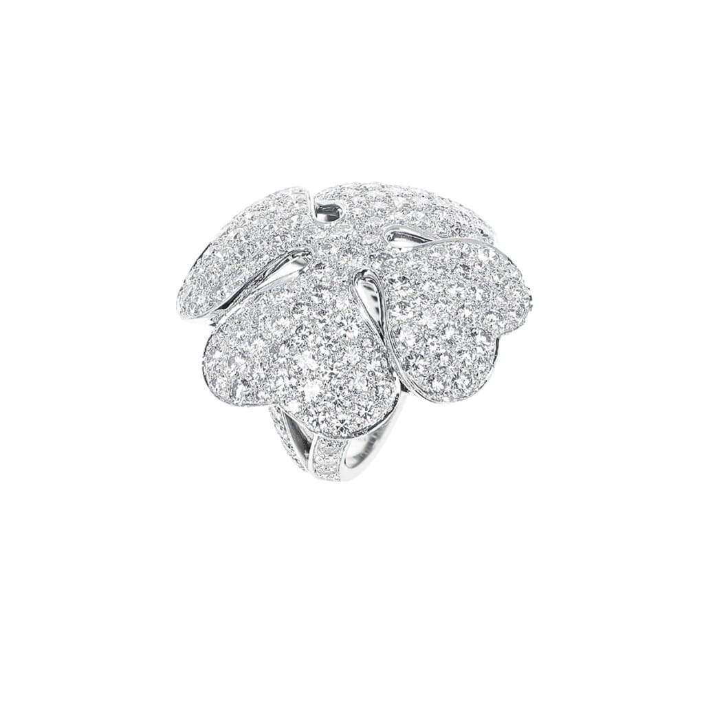 White Gold and Diamond Anniversary Edition Clover Ring