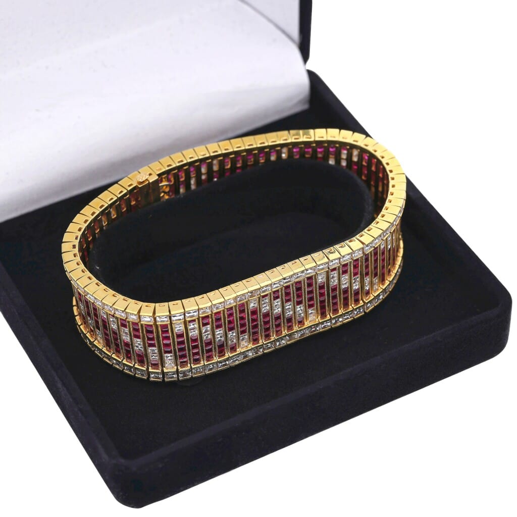 Gold, Ruby and Diamond Bracelet