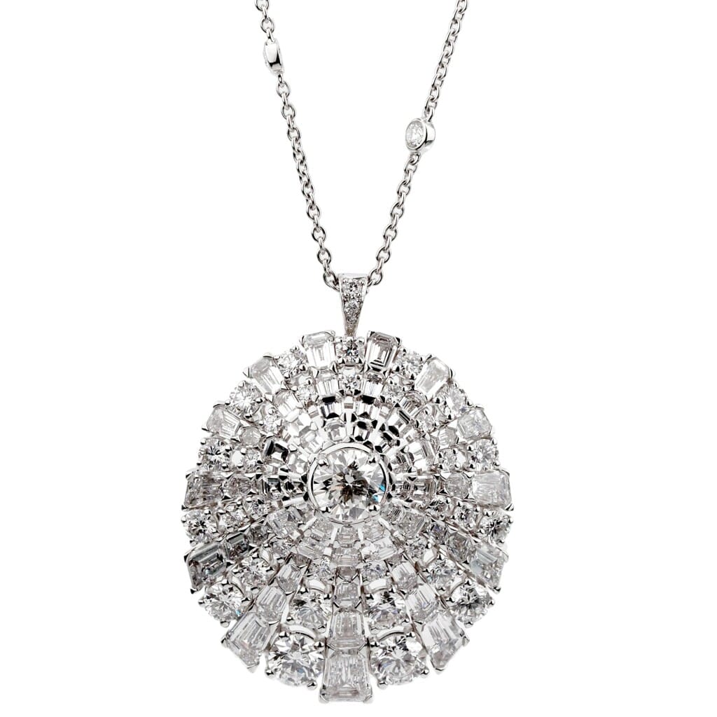 White Gold and Diamond Necklace