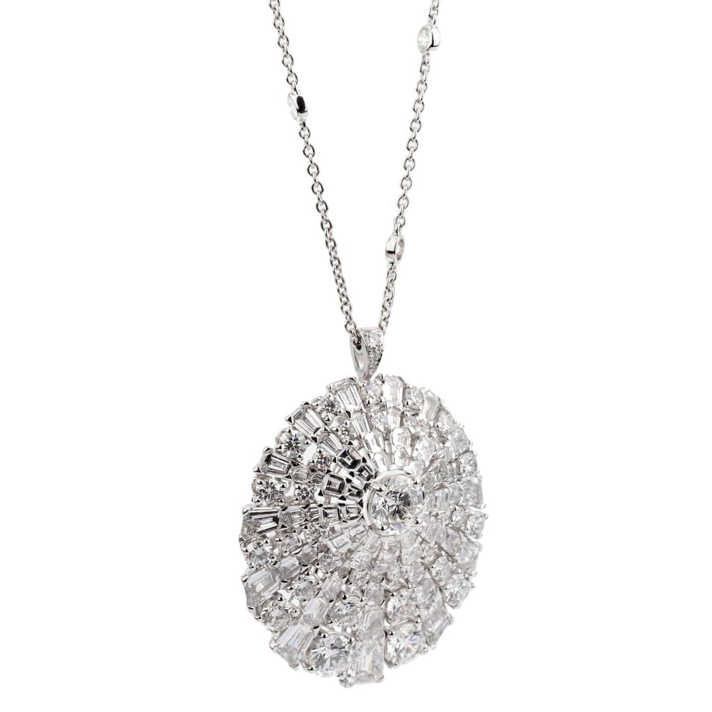 White Gold and Diamond Necklace