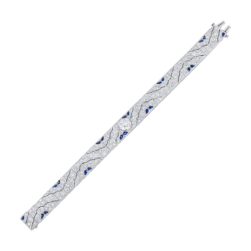 Diamond and Sapphire Bracelet