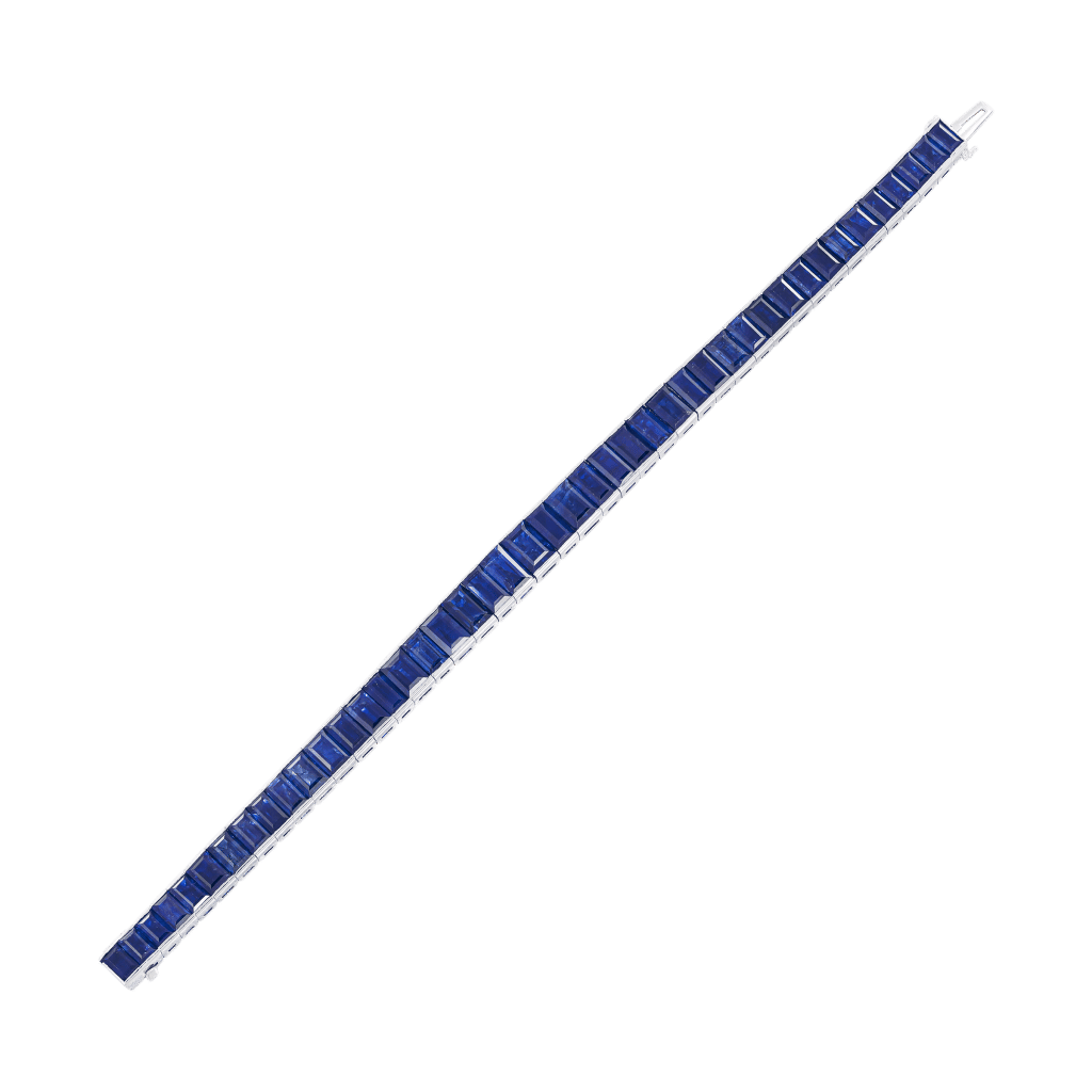 Platinum and Sapphire Bracelet