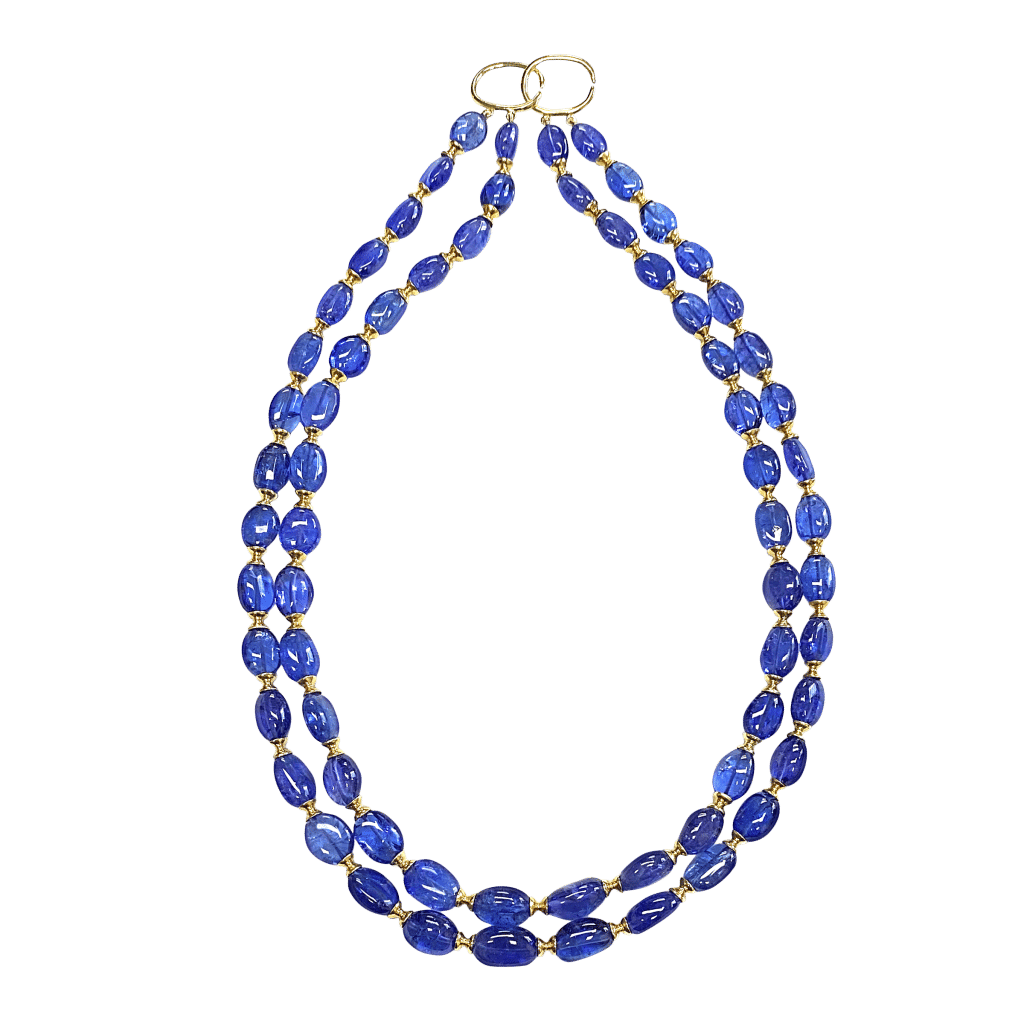 Gold and Tanzanite Necklace