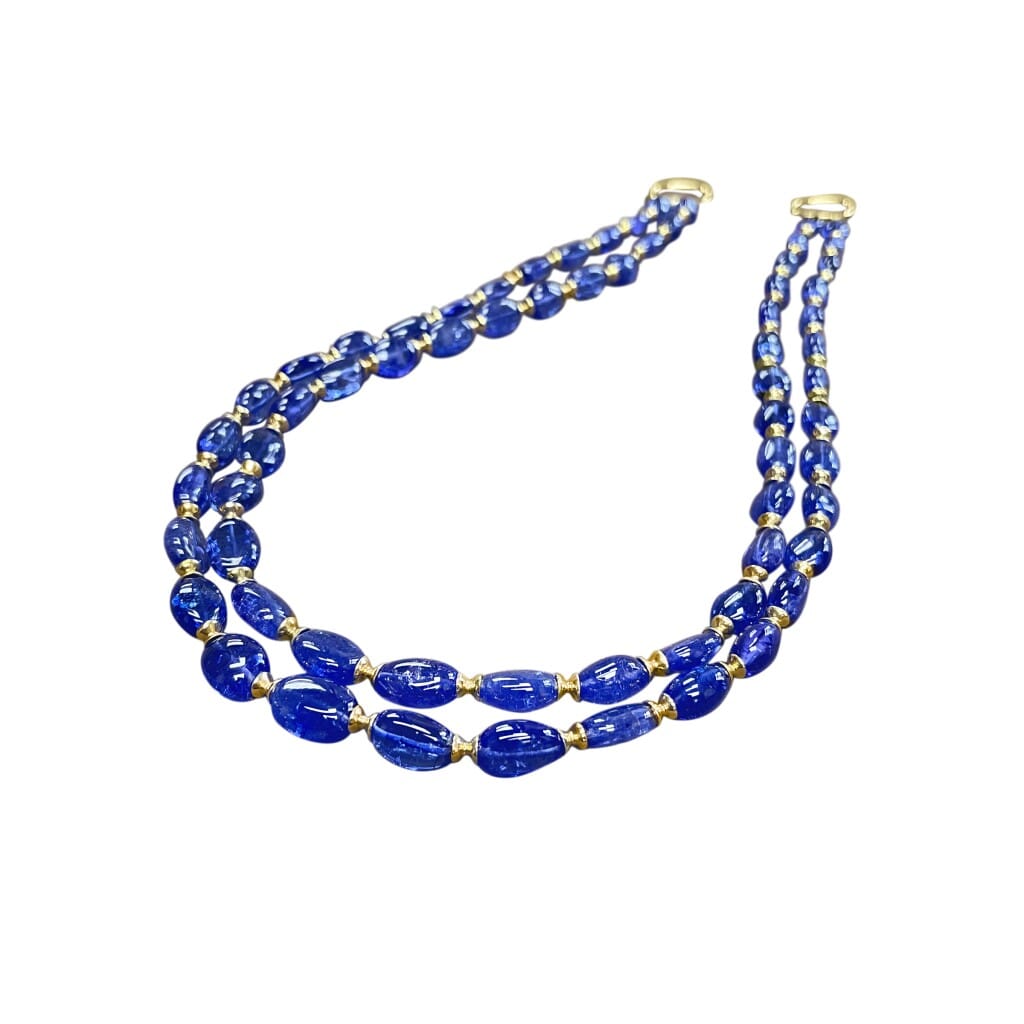 Gold and Tanzanite Necklace