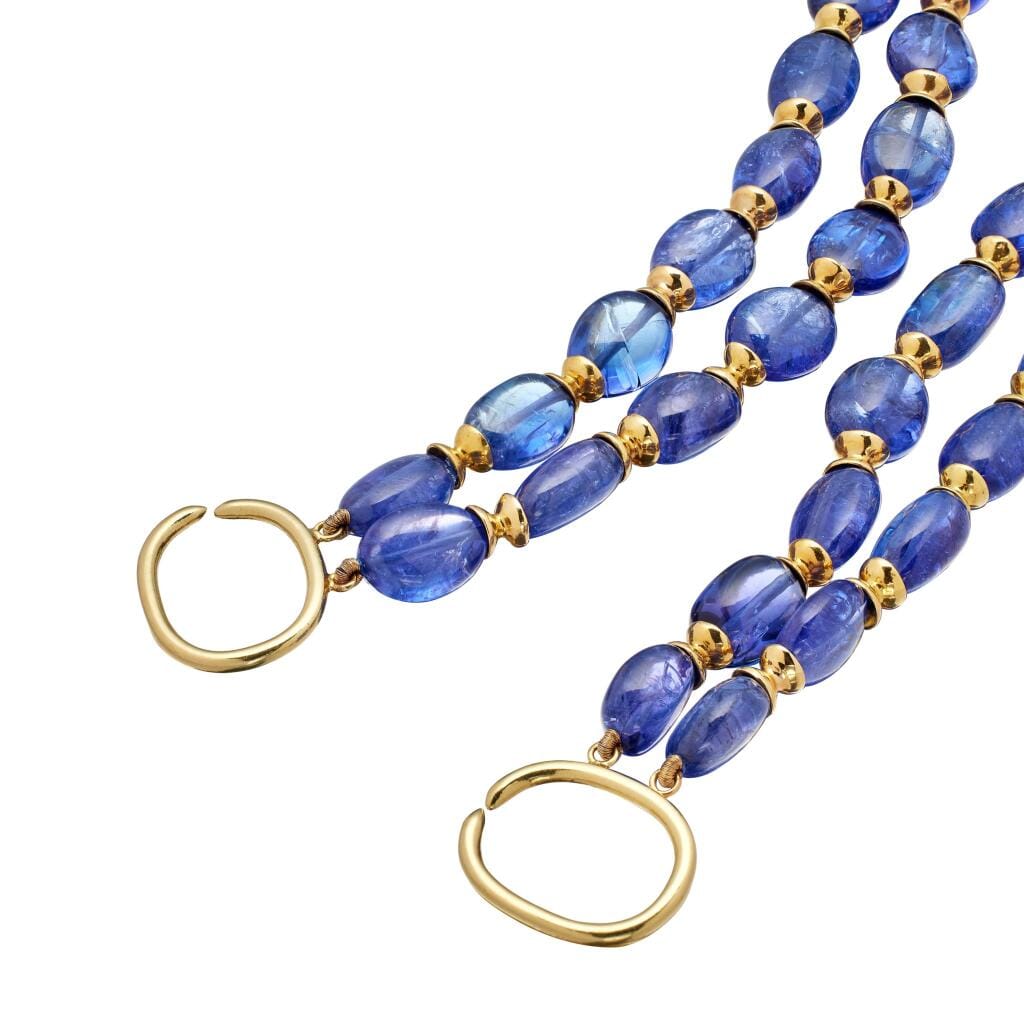 Gold and Tanzanite Necklace