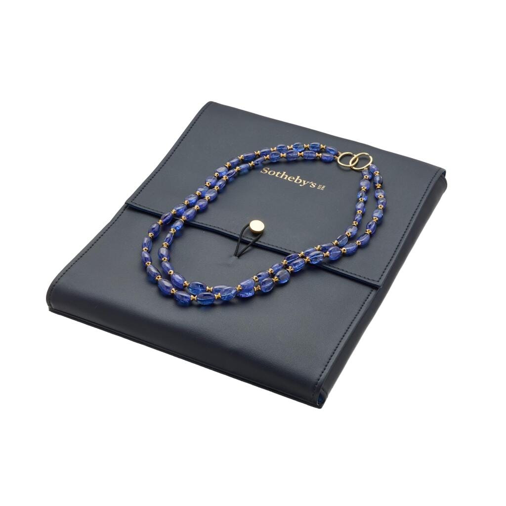 Gold and Tanzanite Necklace
