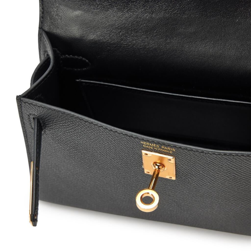 Black Epsom Mini Kelly 20 II Gold Hardware, 2026