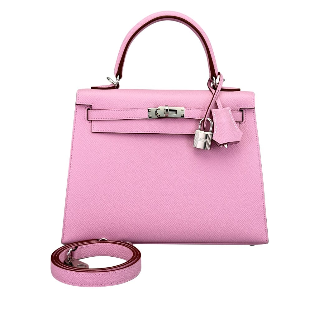 Mauve Sylvestre Epsom Sellier Kelly 25 Palladium Hardware, 2025