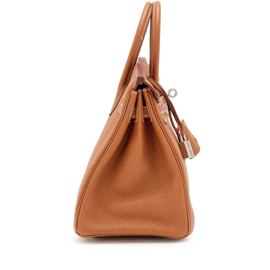 Gold and Graphite Togo Verso Birkin 25 Palladium Hardware, 2024