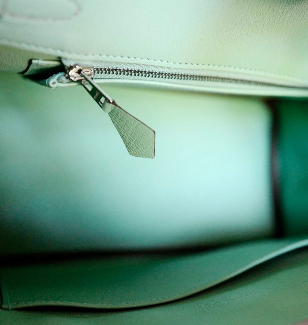 Vert D'eau and Gris Perle Matte Crocodile HSS Birkin 25 Brushed Palladium Hardware, 2022
