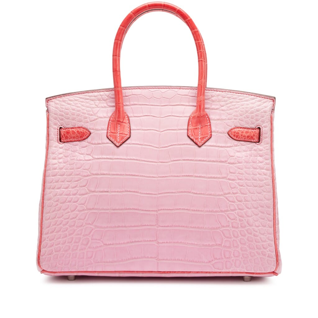 5P Bubblegum Pink and Bougainvillea Matte Alligator HSS Birkin 30 Palladium Hardware, 2011