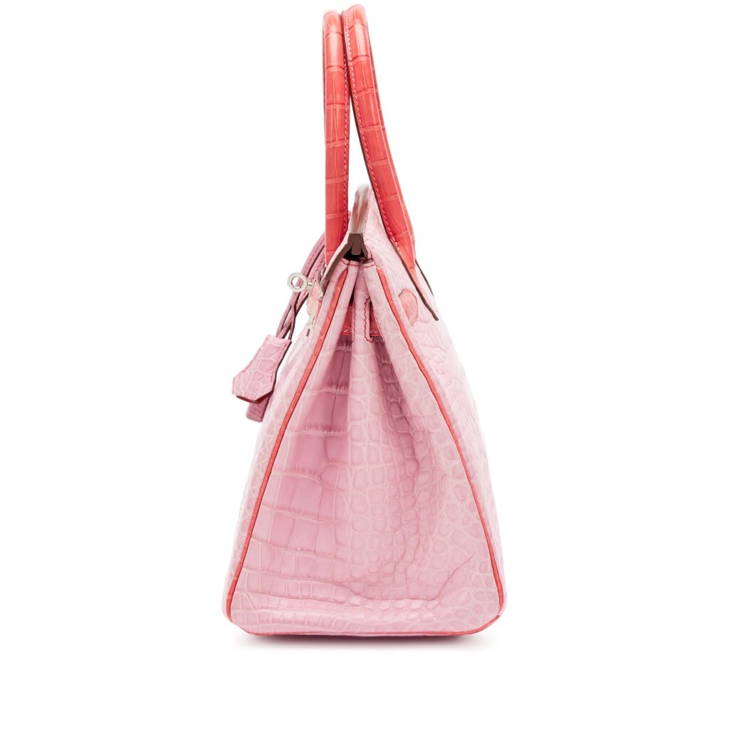 5P Bubblegum Pink and Bougainvillea Matte Alligator HSS Birkin 30 Palladium Hardware, 2011