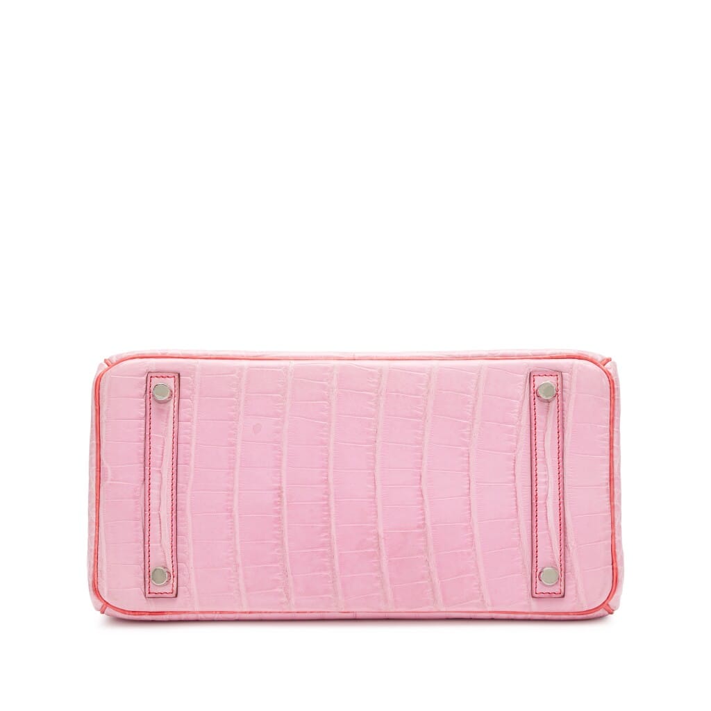 5P Bubblegum Pink and Bougainvillea Matte Alligator HSS Birkin 30 Palladium Hardware, 2011