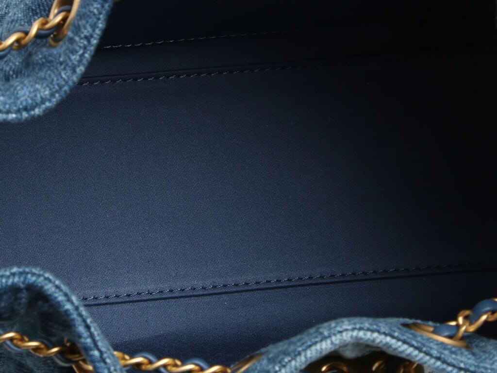 Blue Denim Mini 25 Aged Gold Hardware, 2026