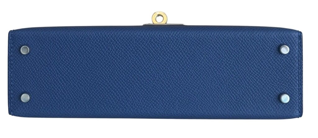Bleu Tie Epsom Mini Kelly 20 II Electrum Hardware, 2025