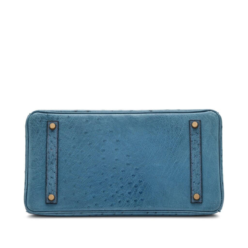 Bleu Roi Ostrich Birkin 35 Gold Hardware, 2001