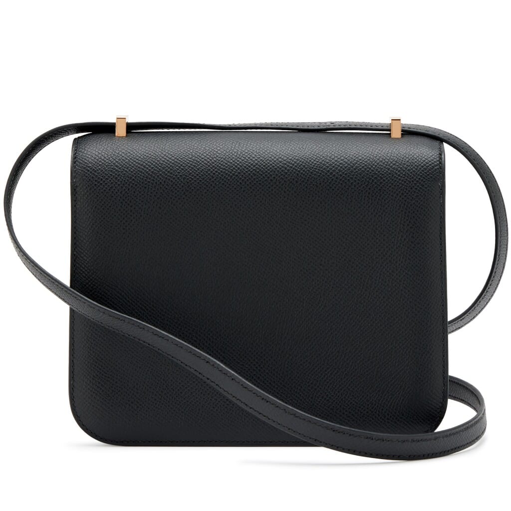 Black Epsom Mini Constance 18 Rose Gold Hardware, 2024