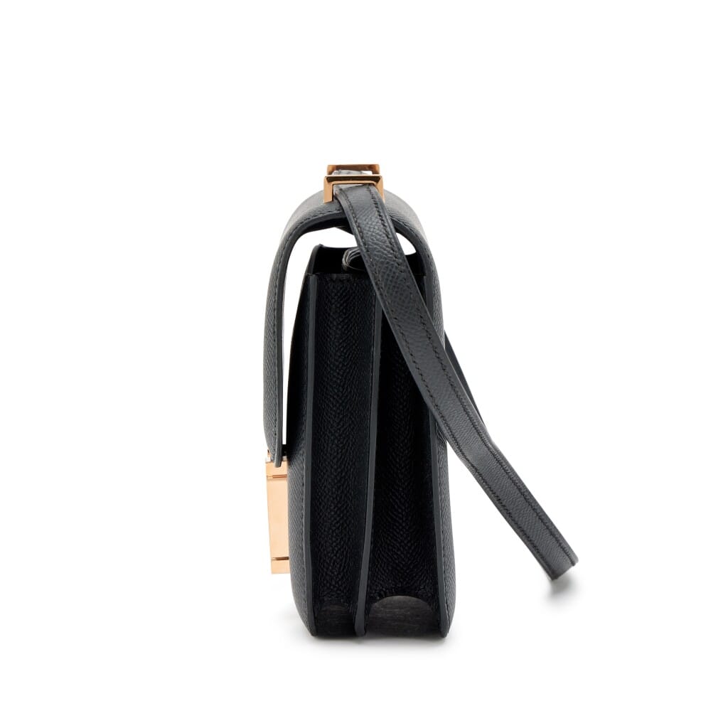 Black Epsom Mini Constance 18 Rose Gold Hardware, 2024