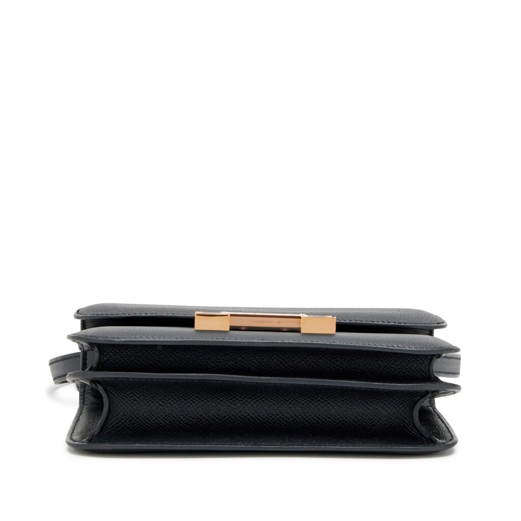 Black Epsom Mini Constance 18 Rose Gold Hardware, 2024