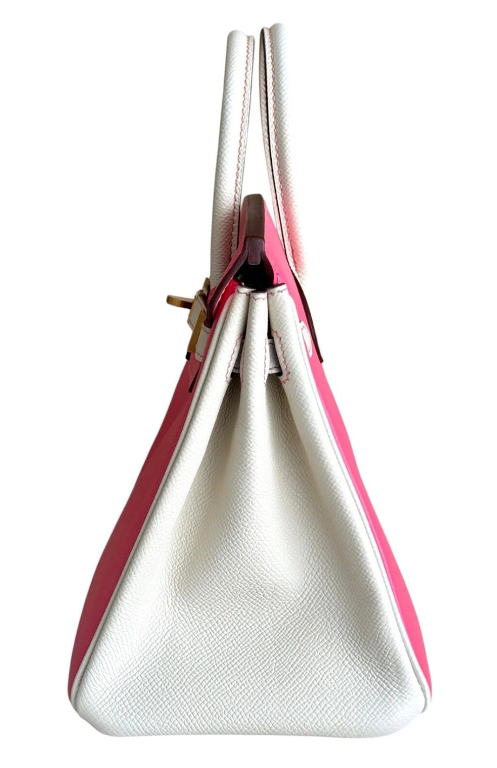 Rose Azalee and Craie Epsom HSS Birkin 25 Brushed Gold Hardware, 2017