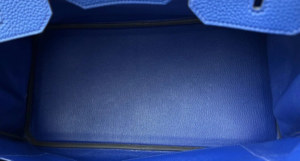 Bleu Electric Togo Birkin 35 Palladium Hardware, 2014