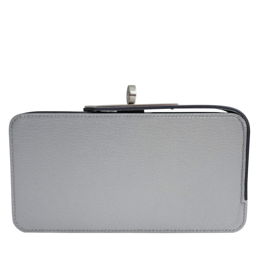 Argent Chèvre Chamkilight Sanglons Clutch Palladium Hardware, 2026