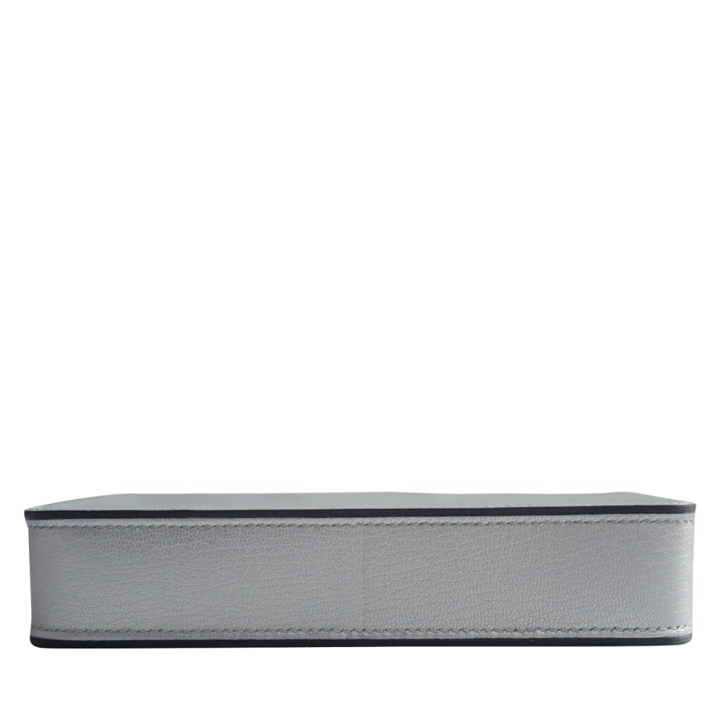 Argent Chèvre Chamkilight Sanglons Clutch Palladium Hardware, 2026