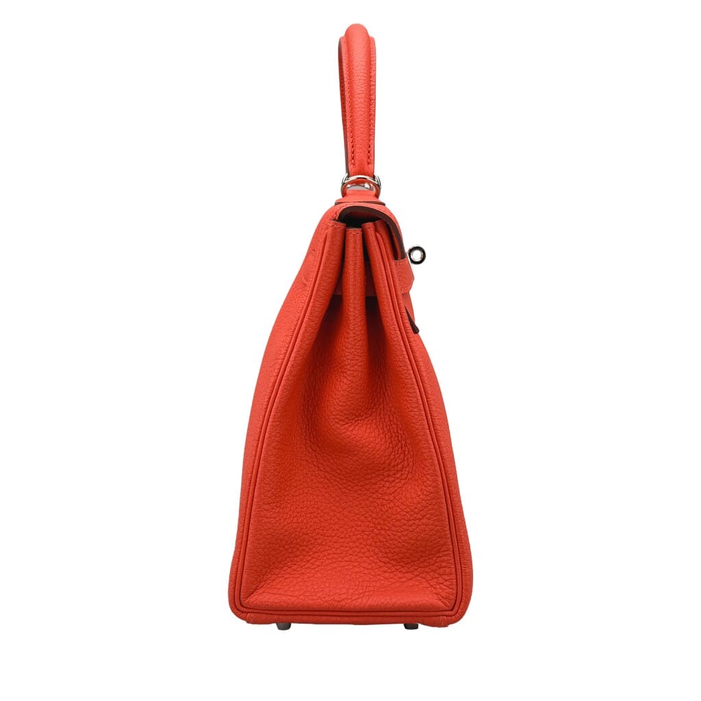 Vermillon Togo Retourne Kelly 28 Palladium Hardware, 2015