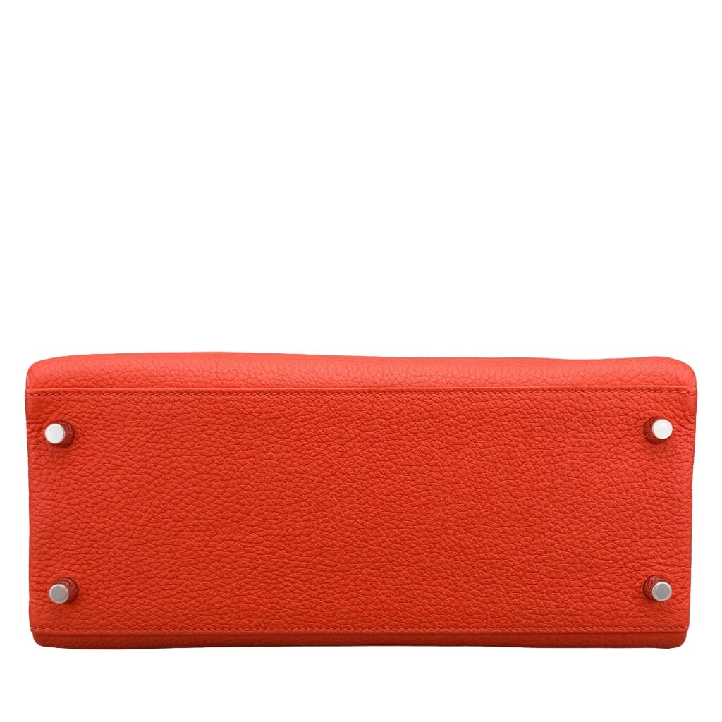 Vermillon Togo Retourne Kelly 28 Palladium Hardware, 2015