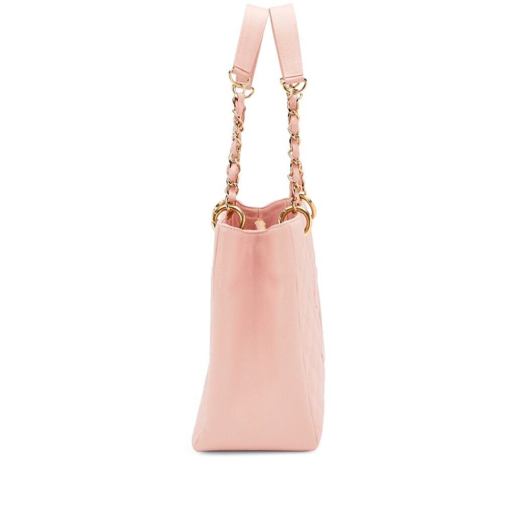 Pink Quilted Caviar Timeless Grand Shopping Tote Gold Hardware, 2003-2004