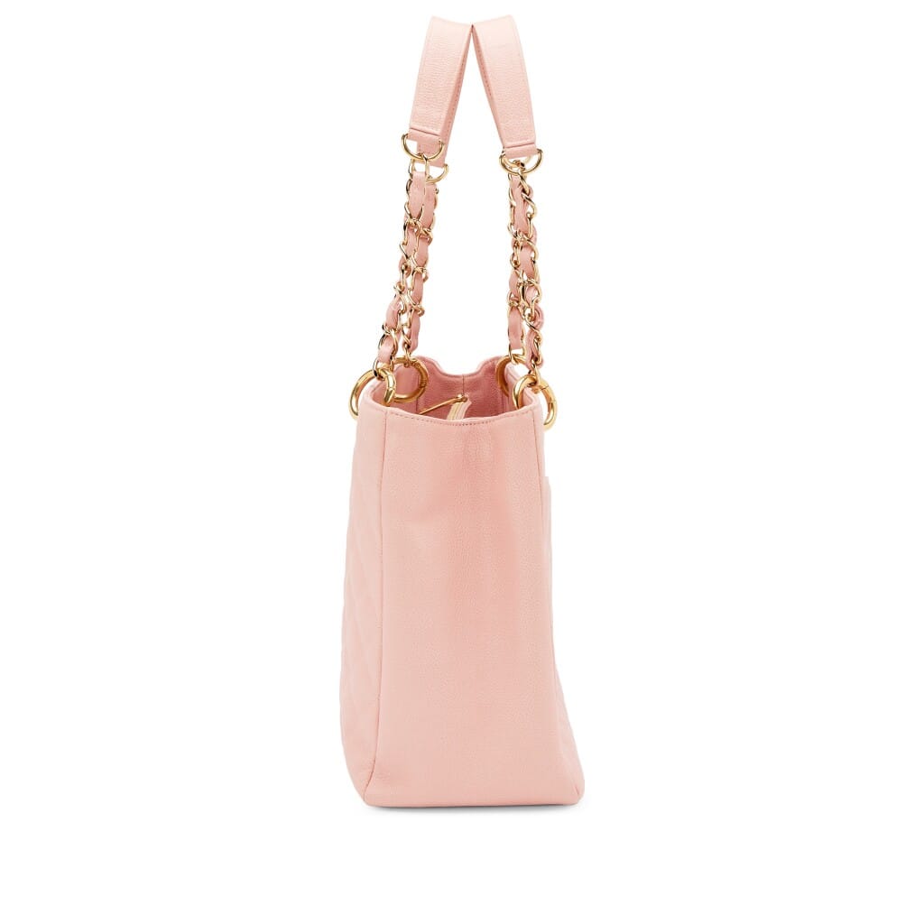 Pink Quilted Caviar Timeless Grand Shopping Tote Gold Hardware, 2003-2004